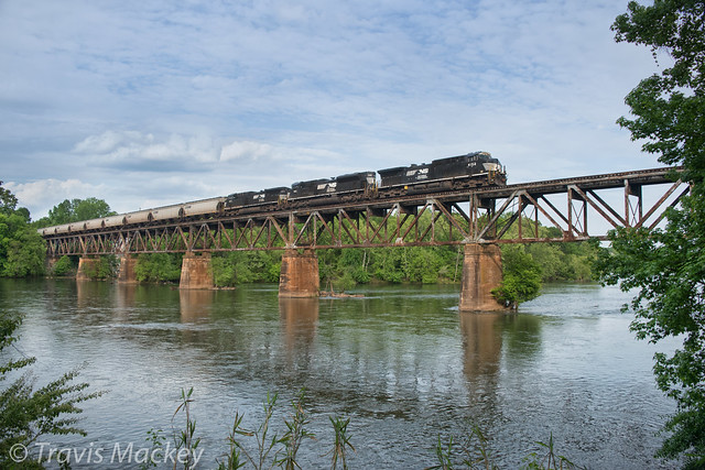 NS 50V crossing over the Catawba River