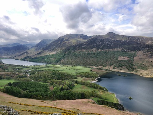 Lake Buttermere and Crummock from Rannerdale Knotts