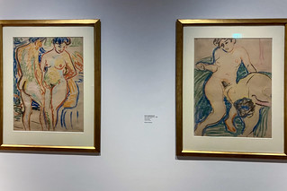 Ernst Ludwig Kirchner, Zwei nackte Mädchen, 1909, Farbkreiden