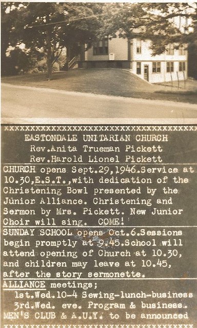 Eastondale Unitarian Church, 132 Turnpike Street, Eastondale, MA, source, Chris Welch, nfo, Easton Historical Society