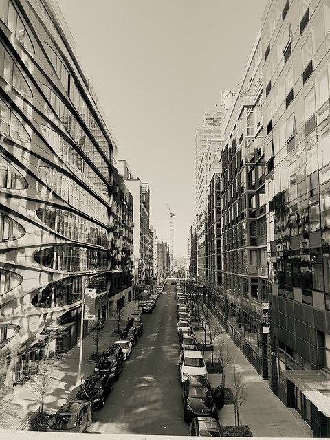 SoHo in black and white from the high line
