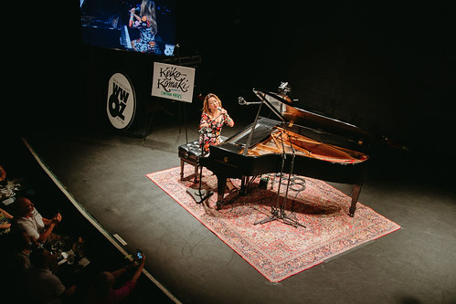 Keiko Komaki at WWOZ Piano Night - May 1, 2023. Photo by Sarah Kehoe.