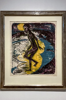 Ernst Ludwig Kirchner, Mann am Strand im Mondschein