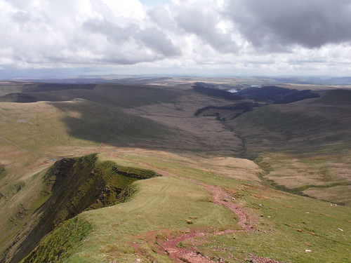 Backview from Ascent up PyF SWC 285 - Fan Dance (Brecon Beacons Endurance Walk)