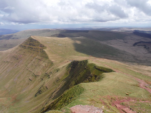 Backview from Ascent up PyF to Cribyn SWC 285 - Fan Dance (Brecon Beacons Endurance Walk)
