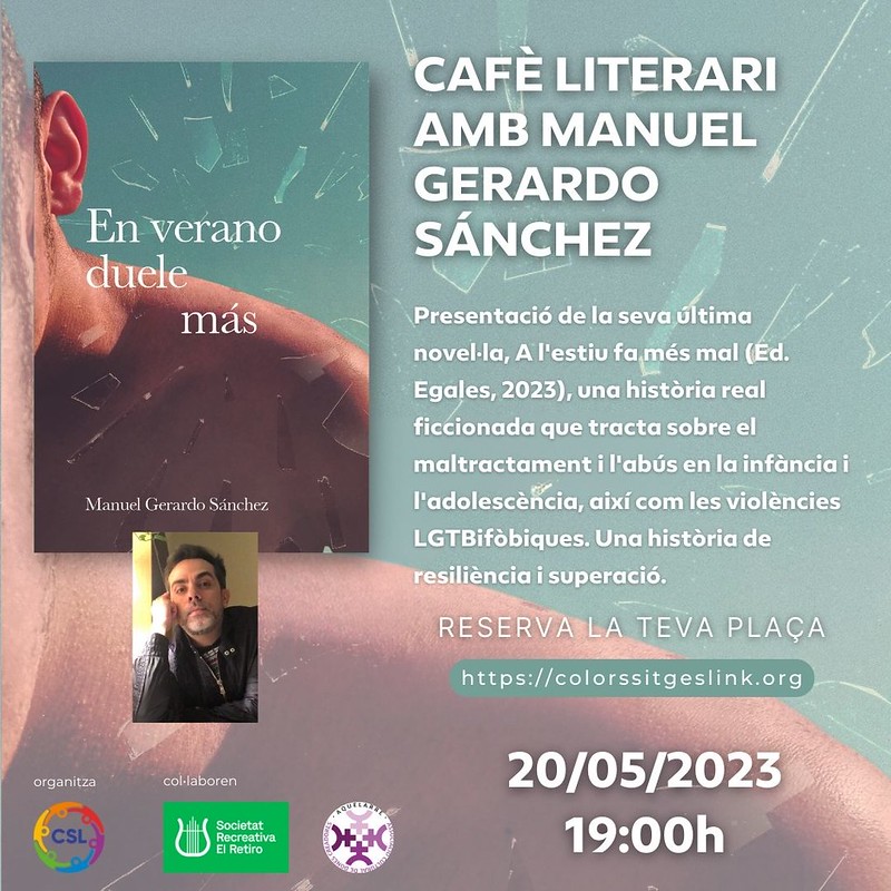 Café literario con Manuel Gerardo Sánchez. Día Internacional contra la LGTBIfòbia