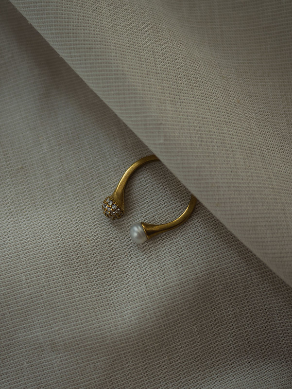 銅/黃銅 戒指 金色 - 暮光系列 - SELECT V * 黃銅戒指