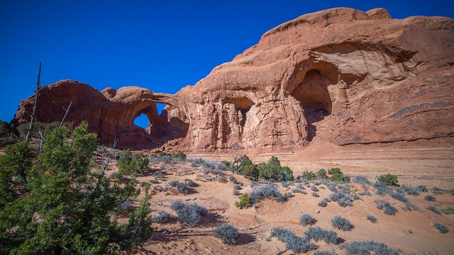 Double Arch and Cove of Caves | Arches National Park, Utah, USA