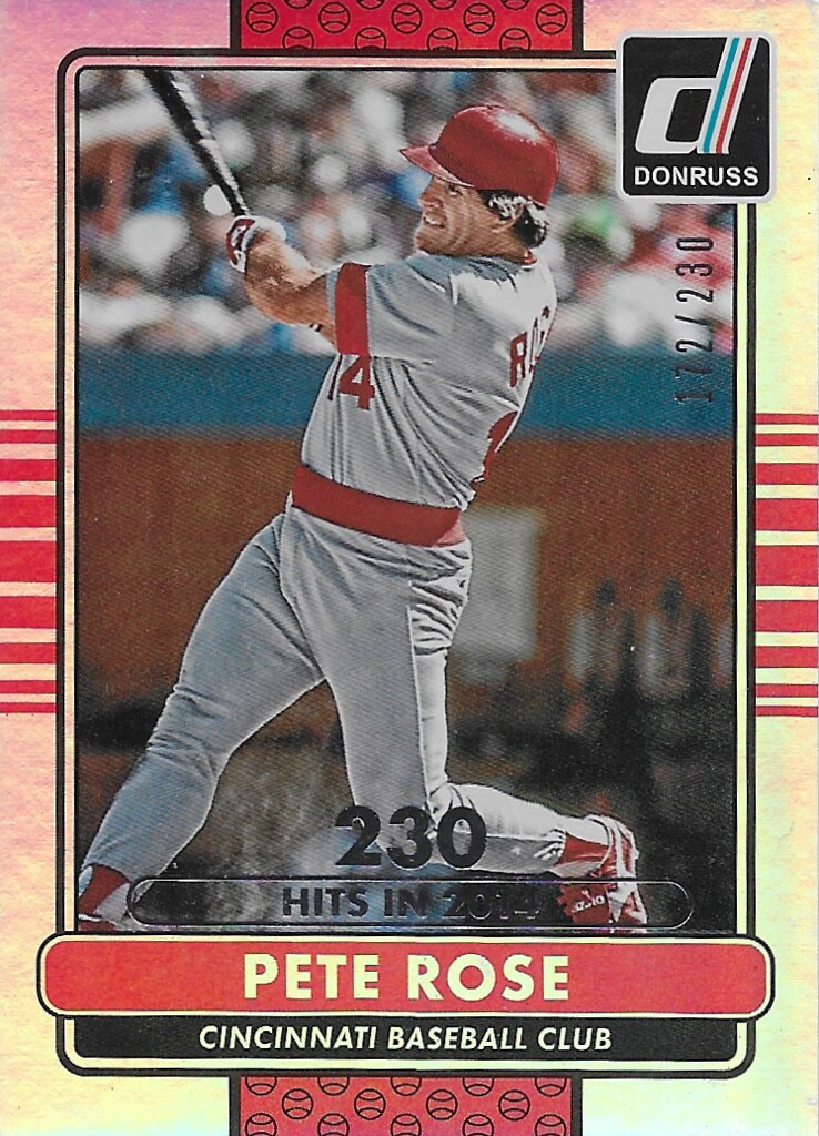 Rose, Pete - 2015 Donruss Season Stat Line #192