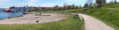 Beach and trail by D70, Taken from, New Brighton Park, 
Vancouver Harbour, Burrard inlet, 
Vancouver, British Columbia, Cana