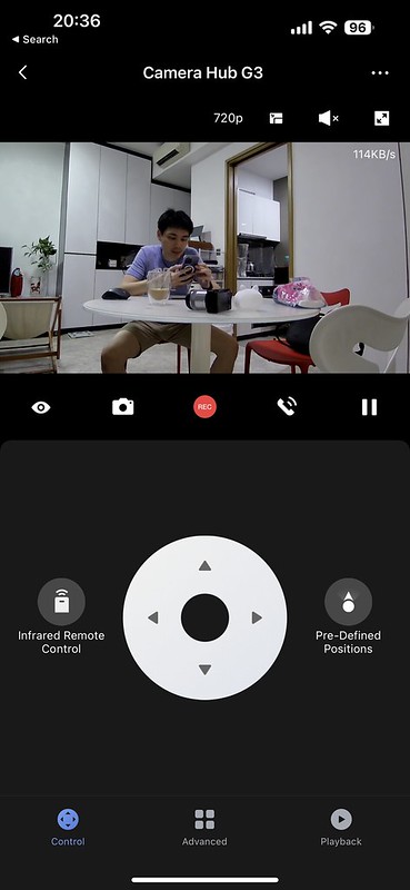 Aqara iOS App - Camera Hub G3 Home - Control
