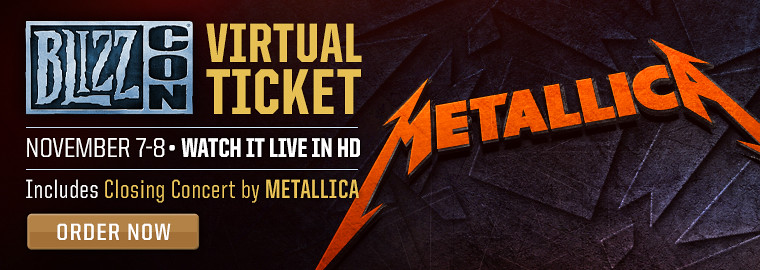 Гурт «Metallica» виступатиме на виставці BlizzCon 2014 року