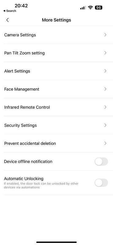 Aqara iOS App - More Settings