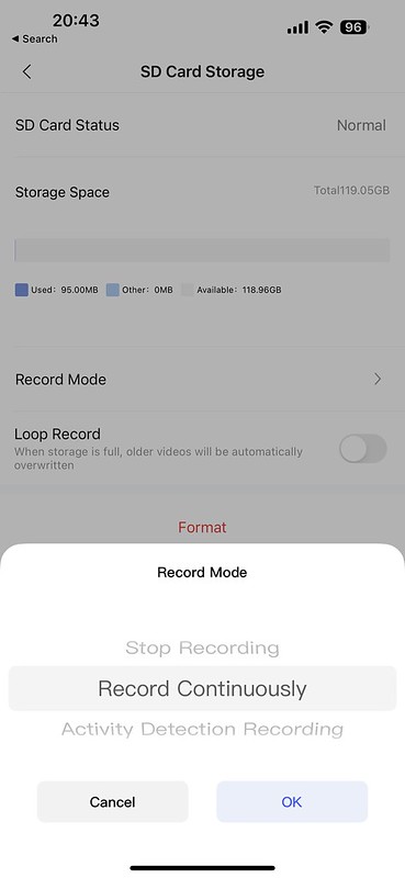 Aqara iOS App - Record Mode