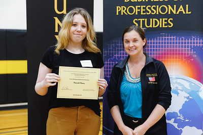 Hannah Oleary with Associate Professor Leigh Martindale, Chairperson for Criminal Justice & Emergency Services