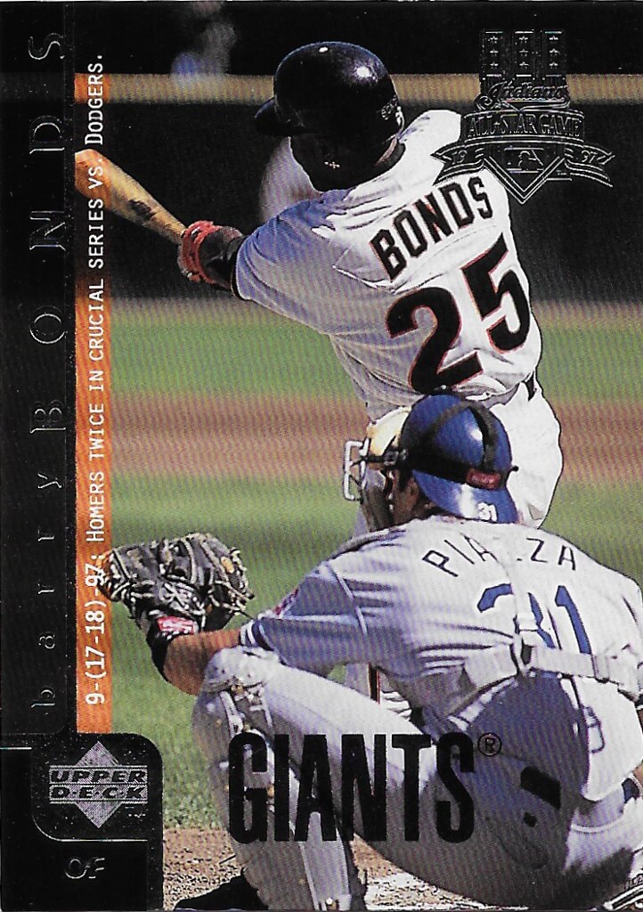 Piazza, Mike - 1998 Upper Deck #505 (cameo with Barry Bonds)