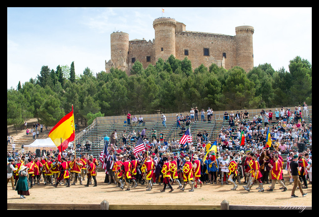 Ceremonia de inauguración del VII Campeonato Mundial de Combate Medieval en Belmonte