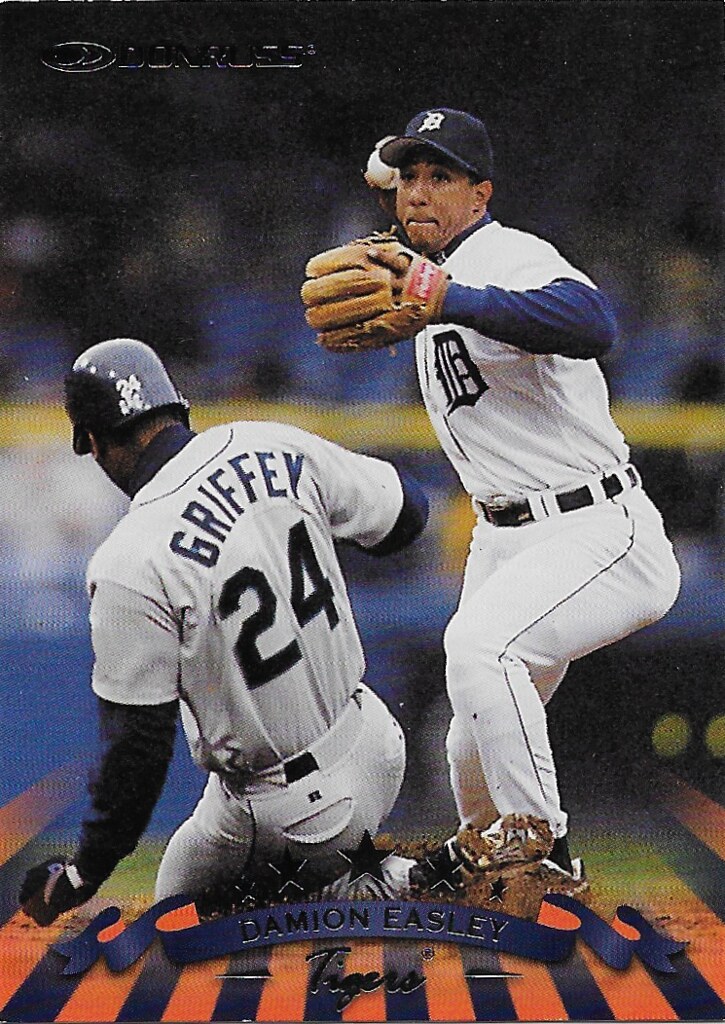 Griffey Jr, Ken - 1998 Donruss #182 (cameo with Damion Easley)