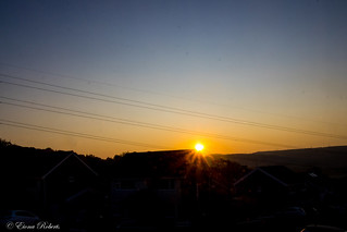 Sunrise over the Swansea  Valley