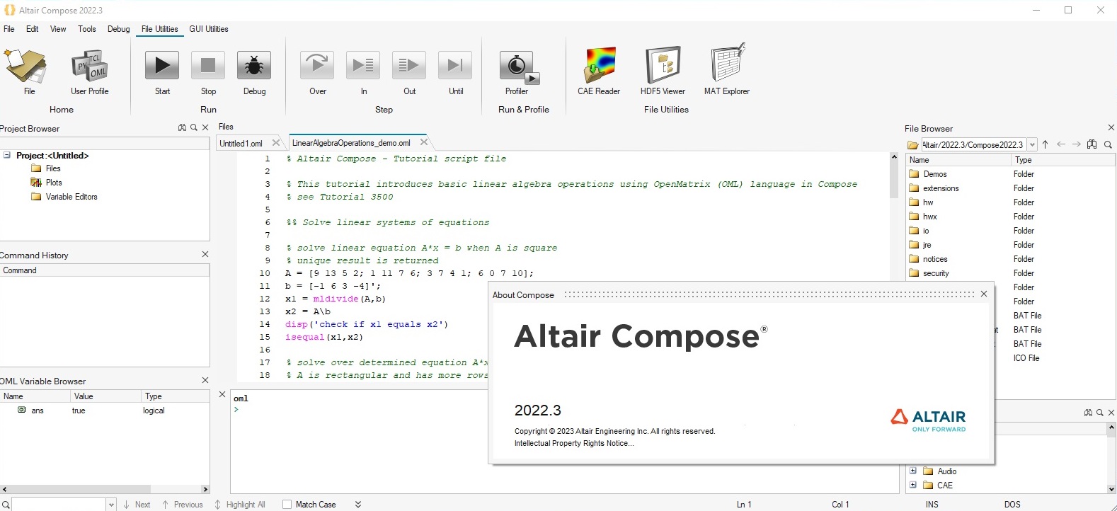 Working with Altair Compose 2022.3.0 full license