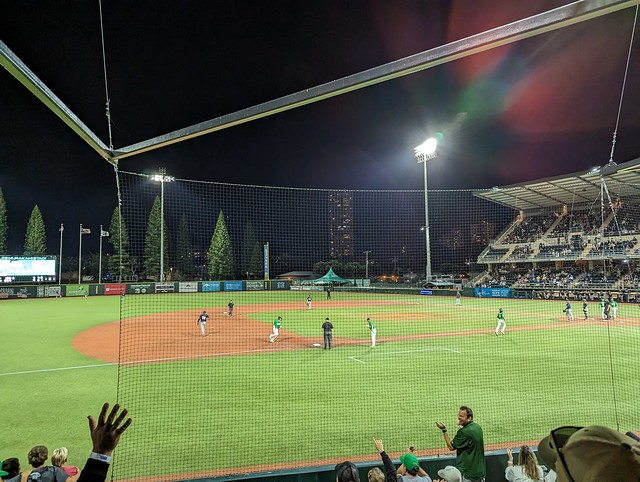 UH Baseball Fans Cheer Under the Lights