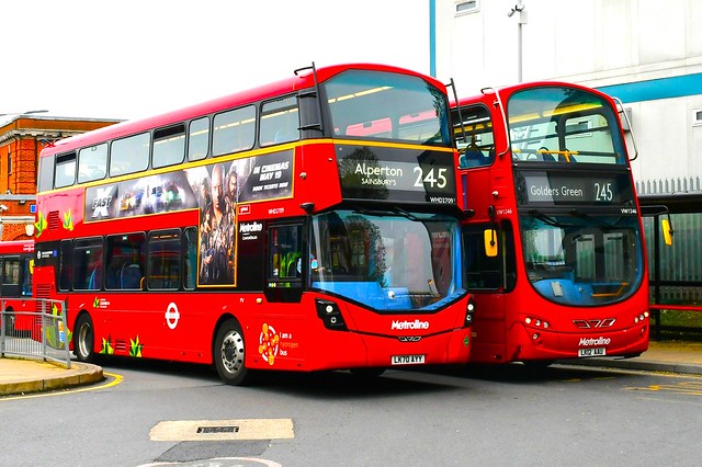 Double 245s -  Metroline London