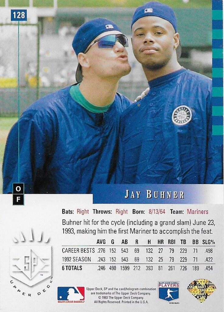 Griffey Jr, Ken - 1993 SP #128 (cameo with Jay Buhner)
