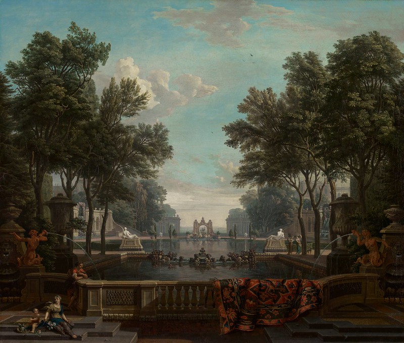 Isaac de Moucheron (1667-1744) - Palace Garden with Water Features