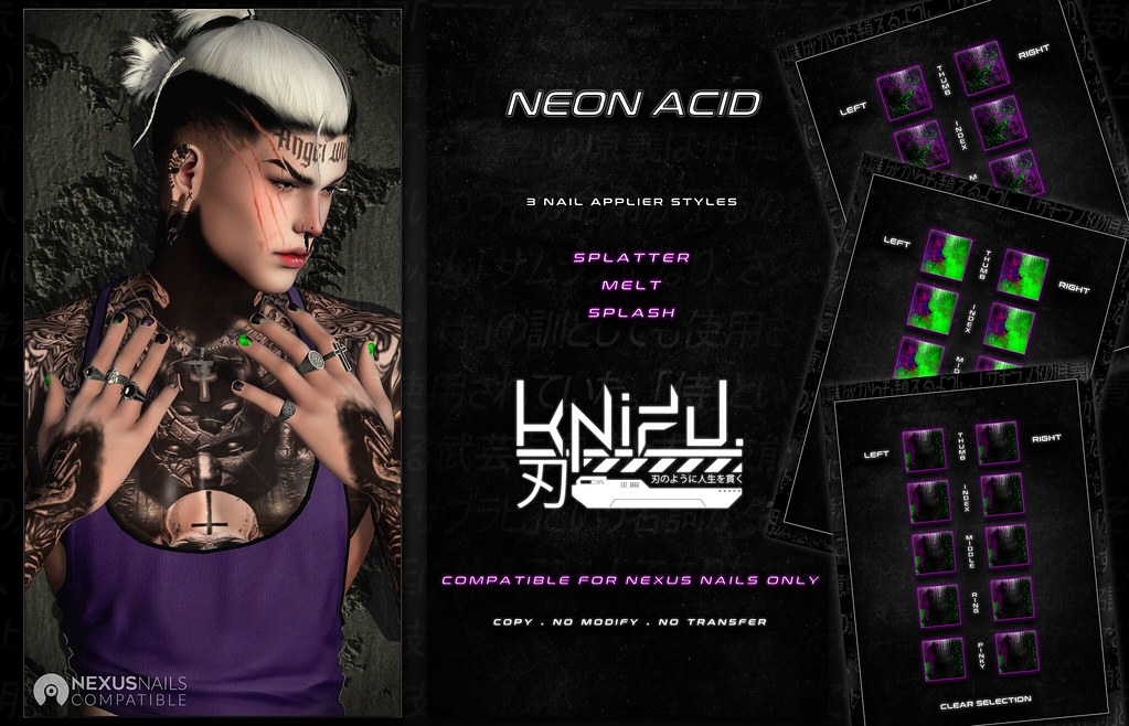 KNIFU. Neon Acid –  Nexus Nail Aplliers