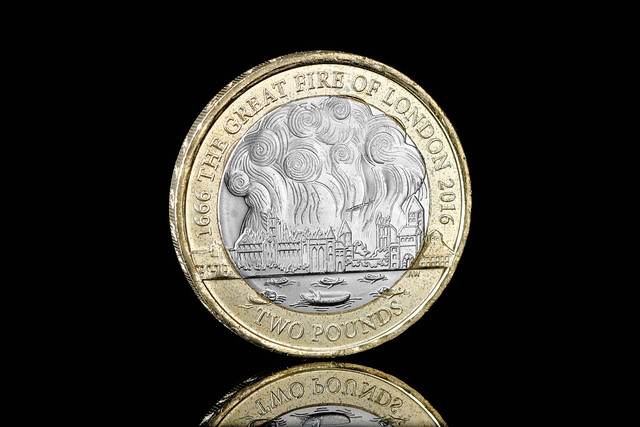 2016 £2 Coin - The Great Fire Of London (GFOL)