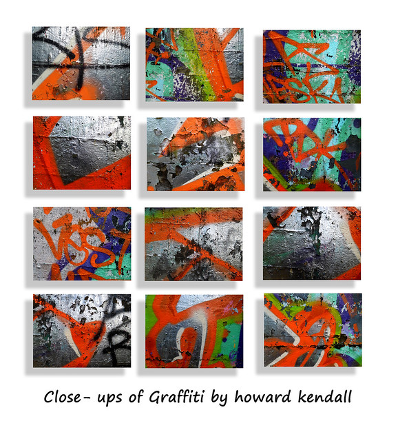 Close - ups of graffiti by howard kendall