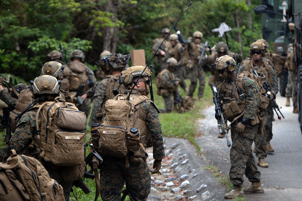 U.S. Marines with 31st MEU conduct a helicopter raid exercise in Okinawa