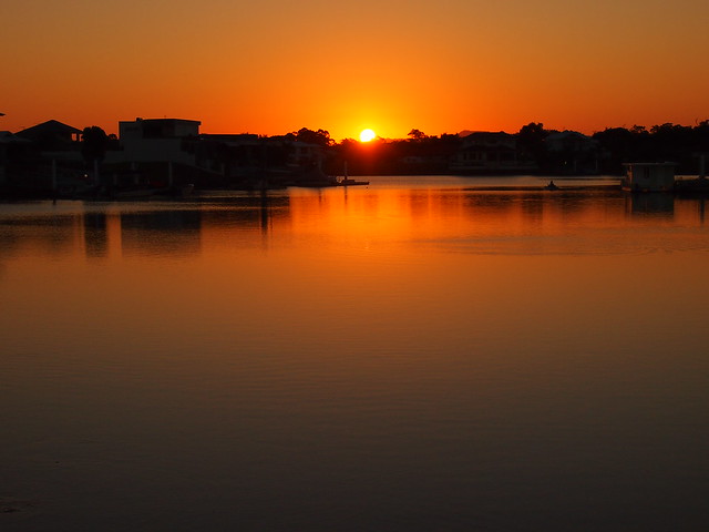 Sunset over pelican waters-Explored.