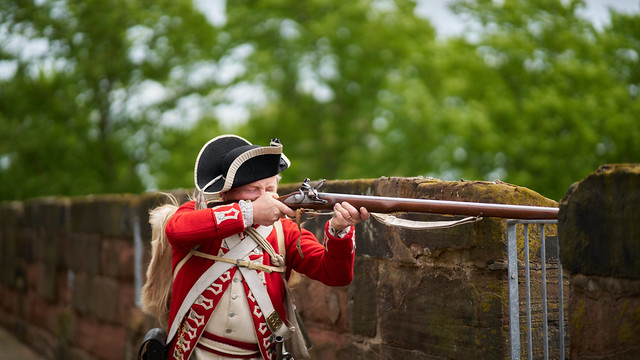 Chester Castle Soldiers and Citizens – British Musket Firing Sequence 2