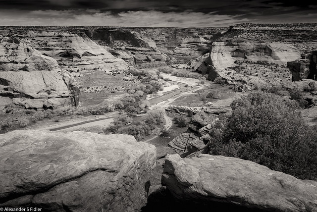 Canyon-Junction Overlook B-W-