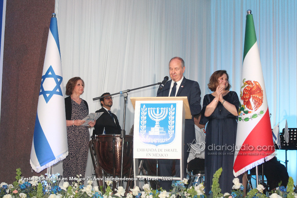 Festejo Embajada en México 75 Aniv Independencia de Israel  (120)