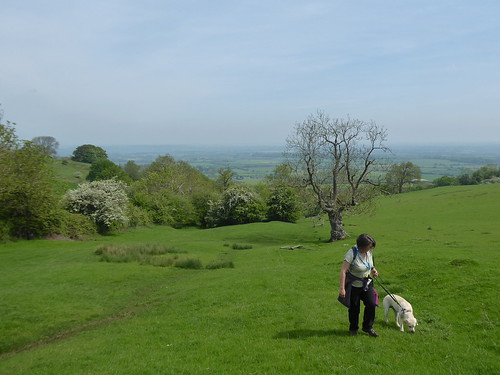 Climbing the flanks of Bredon Hill