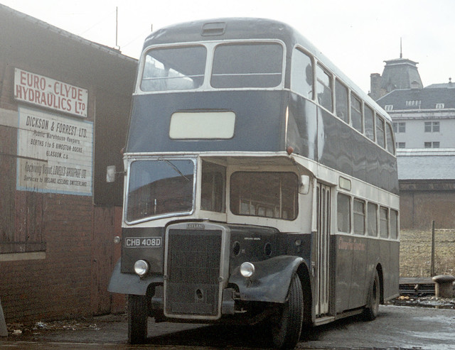 Silver Fox Coaches . Glasgow , Scotland . CHB408D . Glasgow , Scotland . Thursday morning 23rd-March-1978 .
