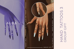 ALBA - Hand Tattoos 3 - Group Gift