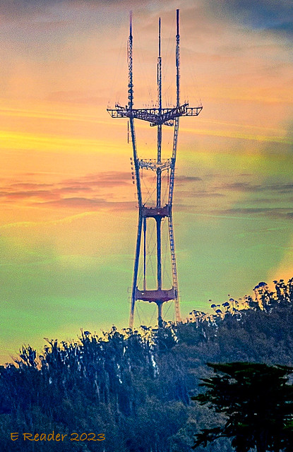 Twin Peaks 'Sutro Tower' at Twilight