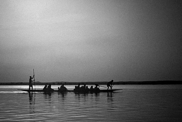 Evening excursion on river Niger, Gao, Mali