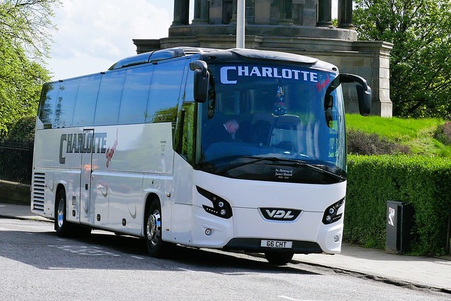 Charlotte Travel of Bonnyrigg VDL Futura FHD2 129.365 G6CHT at Regent Road, Edinburgh, on 11 May 2023.