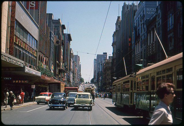 Bourke Street, Melbourne, 1962