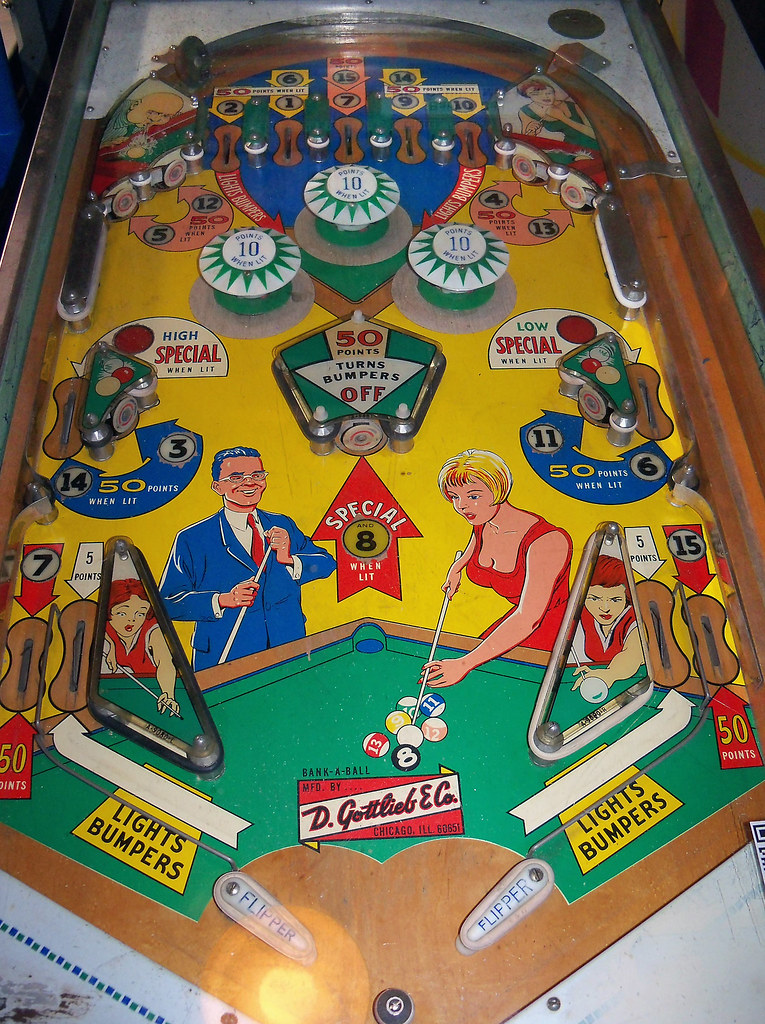 Bank A Ball | Playfield for the Bank A Ball pinball machine.… | Flickr