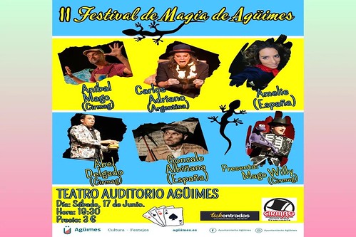 Cartel promocional del II Festival de Magia de Agüimes