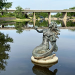 Mermaid statue - Pearl of the Conchos Concho Riverwalk, San Angelo, Texas