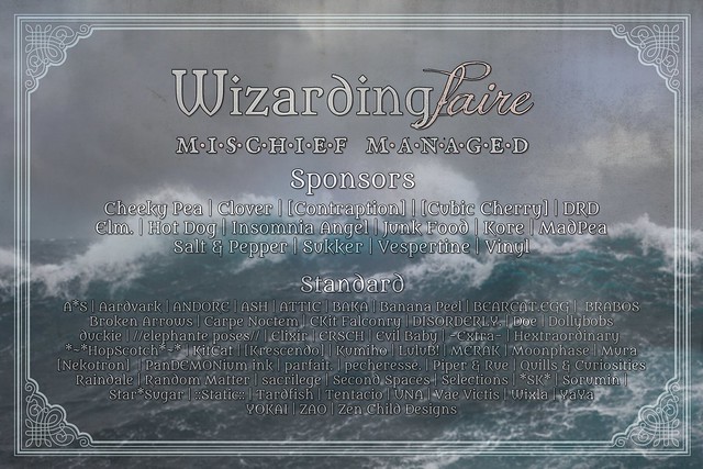 Vendor Announcement of the 2023 Wizarding Faire