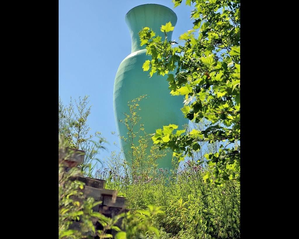 De gigantisch groene vaas