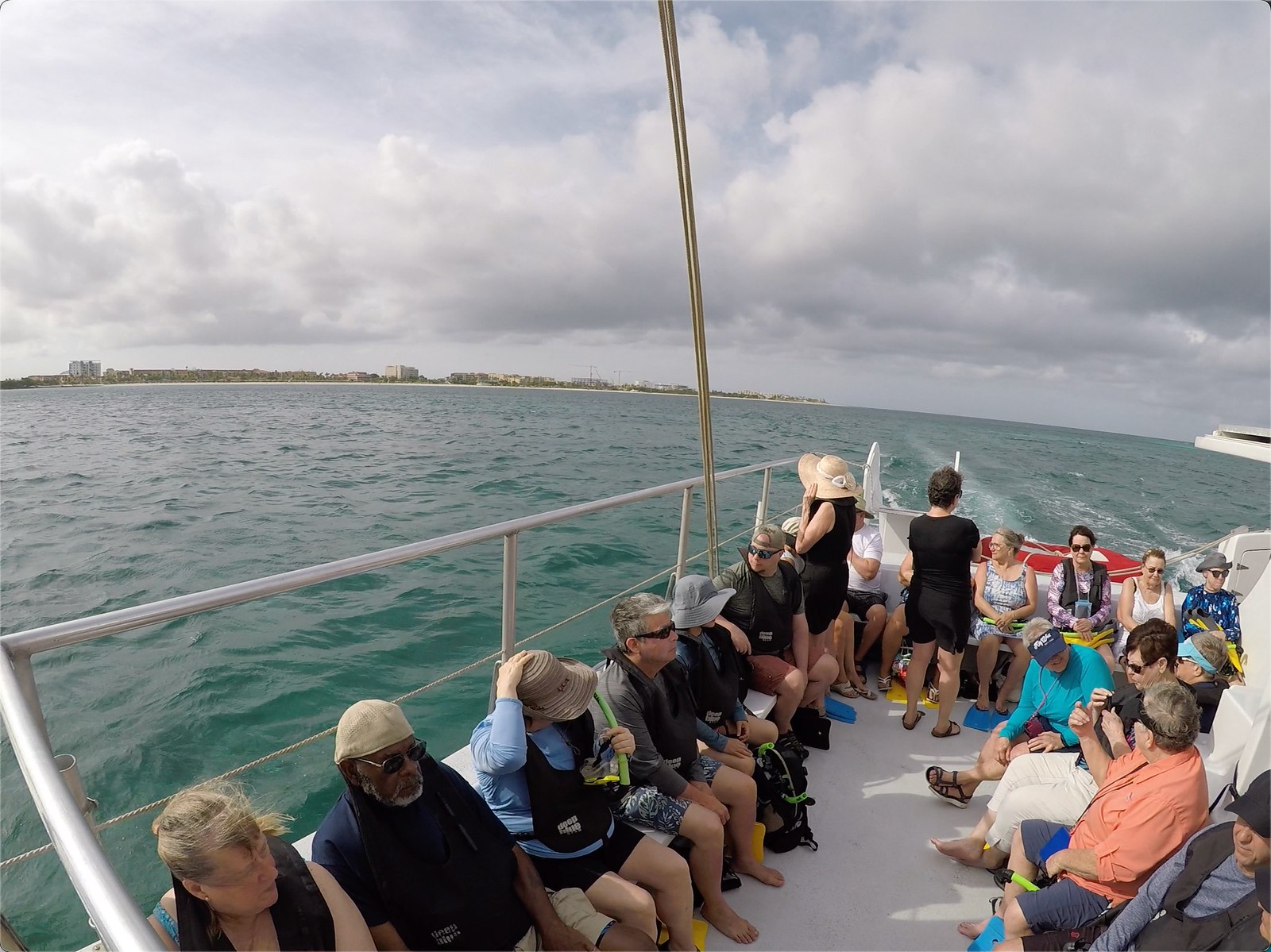 On our way out to the snorkelling site
