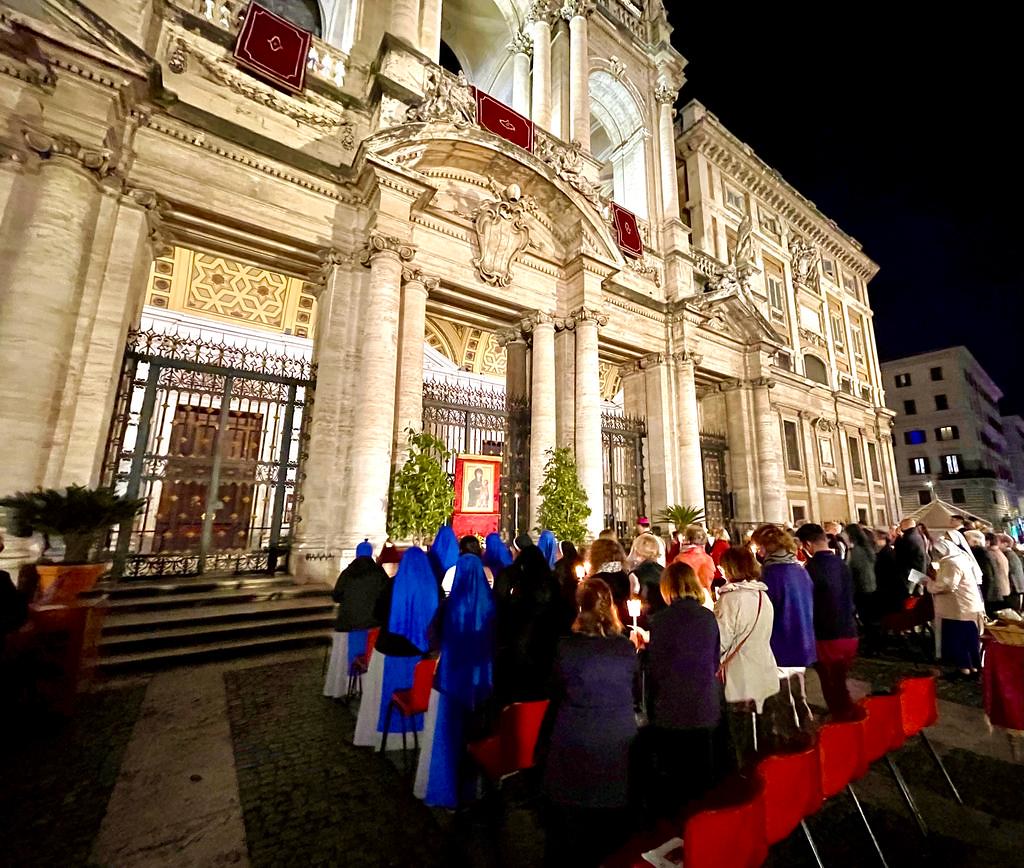 Italia - Rosario a la Basílica Santa María la Mayor en Roma